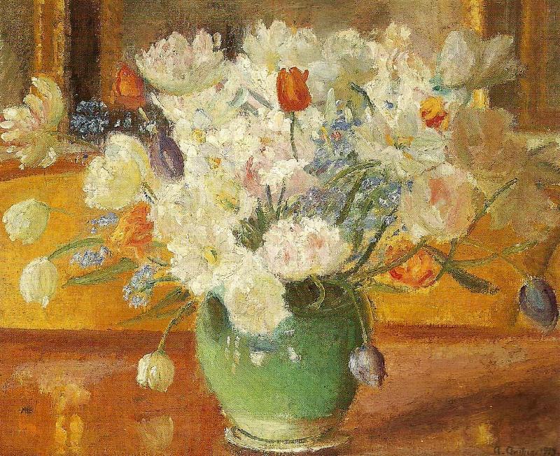 Anna Ancher en buket blomster china oil painting image